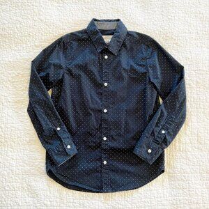H&M Button Down Shirt In Navy Dot